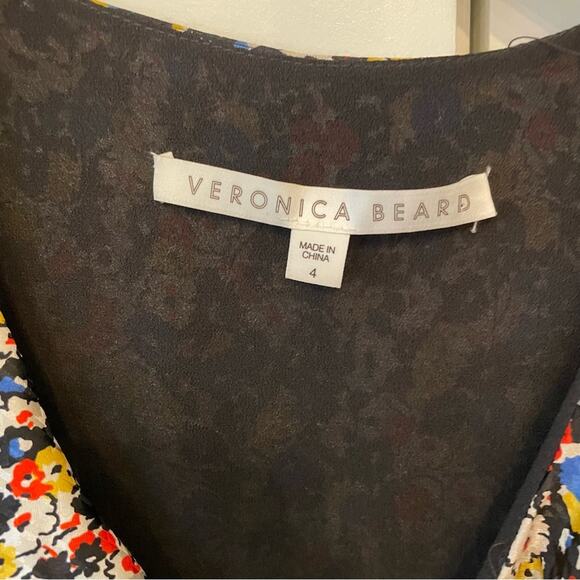 Veronica Beard Minna Floral Silk Dress - Picture 7 of 7